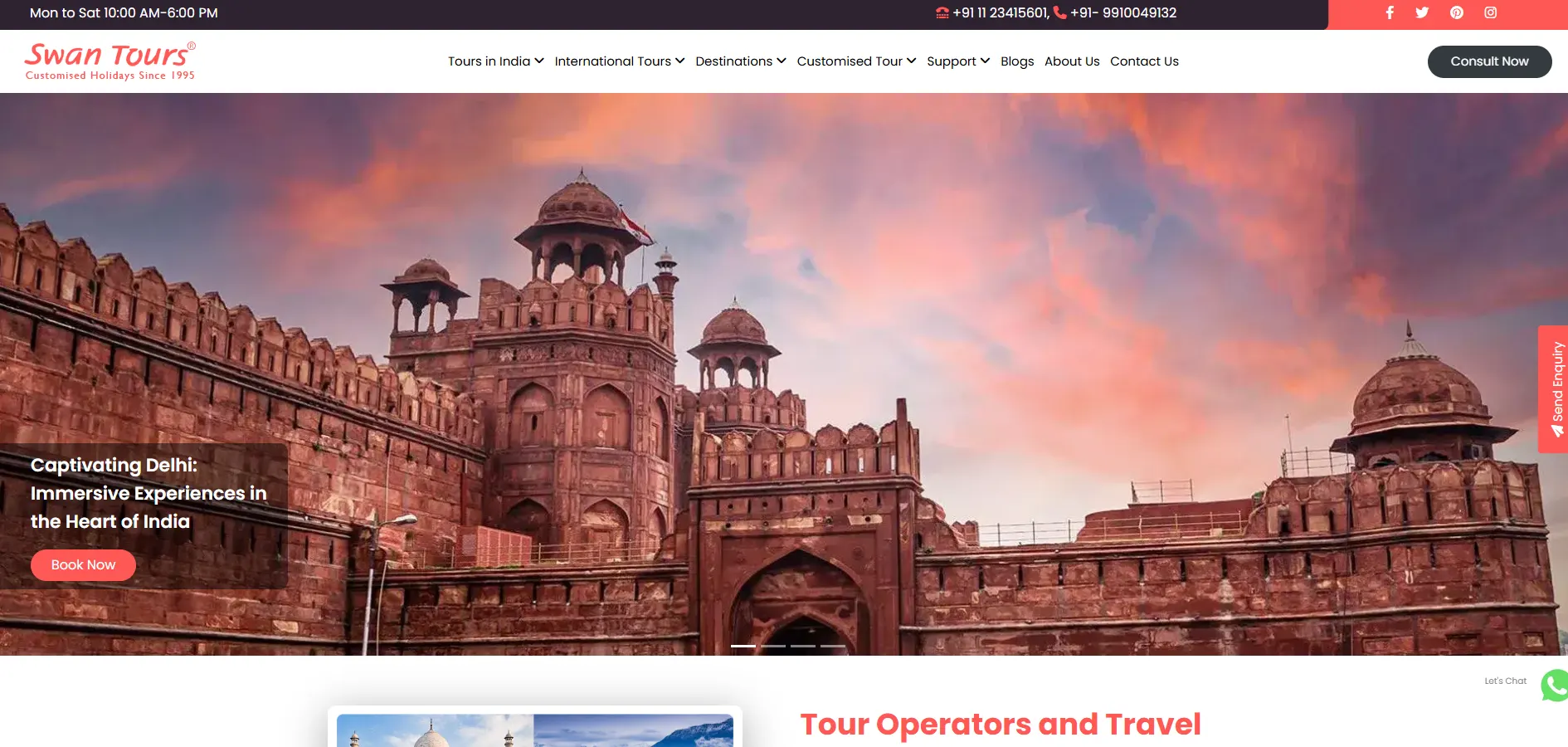 Swan Tours Project